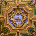 Renzi family coat of arms in the Church of San Girolamo della CaritÃÂ  in Rome, Italy.